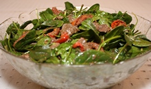 Сhicken Liver & Spinach Salad